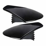 HLY Trading 2Pcs Car ABS Black Door Rearview Mirror Cover Cap for Lexus ES300h ES350 2019 2020 Replacement Covers
