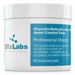GlycolicSalicylic Acid 102 Acne Control Pads With 10 Ultra Pure Glycolic Acid  2 Salicylic Acid Allantoin Vitamins B5 C  E Calendula  Green Tea