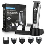 Hangsun Beard Trimmer Men Hair Clippers Cordless Grooming Kit HC550 For Mustache Head Body Face and Nose Hair USB Rechargeable 10in1 Hair Trimmer