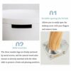XIAOSAKU End Tables Living Room Modern White Lacquered Dining Table Bedside Table Simple Dressing Table Living Room Sofa Side Table Multifunction