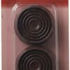 Shepherd Hardware Shepherd 9077 1-3/4" Brown Round Cushioned Rubber Caster Cups 4 Count, Set of 4 Pieces
