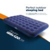 Wyldness Camping Inflatable Airbed - Quick Inflating Outdoor Air Mattress with Spring Support & Durable Material I Versatile, Easy Store Blow Up