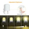 Gritin Night Light Plug in Walls, [2 Pack] Night Light with Dusk to Dawn Photocell Sensor & Adjustable Brightness-3000K Warm White Eye-Friendly N