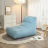 RIYIFER Bean Bag Chair with Supportive HighBack Design Lazy Sofa Chair Cover Without Filling Washable Cotton and Linen Bean Bag Cover for Schools