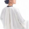 Professional Salon Client Hair Cutting Cape Gown Barber Haircut Cape with Sleeves  Black