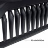 For Wrangler JK/JKU 2007-2018 Car Exterior Front Radiator Racing Grill Grille, Auto Abs Front Kidney Intake Grill Front Bumper Mesh Mask Trim Cov