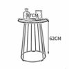 DGHJK Furniture Coffee Table Coffee Table Round Marble Side Table Bedside Table Corner Table Living Room Bedroom Furniture18.5x24.4 color  White