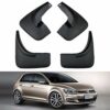 QWASZX Car Mud Flaps Mudguards, Front Rear Splash Panel Guards Protective Fender Styling Body Accessories Genuine OE Black 4pcs With Installing S