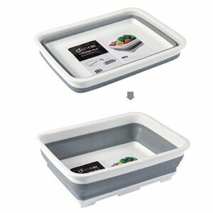 DIVCHI Folding Washbasin Collapsible Washing Up Bowl Retractable Portable Thickened Travel Washbasin Wash Foam Foot Travel Outdoor Car Laundry Wa