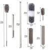 Extendable Feather Duster, Microfiber Dusters for Cleaning Ceilings Fan, 250CM Extension Pole flexible to Reach Cobwebs, Washable Duster for Furn