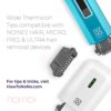 nono Thermicon Wide Tip Refill Pack  Flawless Replacement Heads  Hair Removal for Women Hair Trimmer for Men  Easily Trim or Remove Body Hair