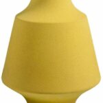 Starfisher Vase Bedside Cabinet Ceramics Yellow Home Living Room Bedroom TV Cabinet Wine Cooler with Flowers Coffee Table Decor 16  19CM