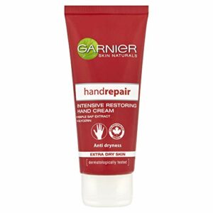 Garnier Hand Repair Intensive Restoring Hand Cream 100ml With Nourishing Canadian Maple Sap  Moisturising Glycerin Leaves Skin Soft  Supple Resto