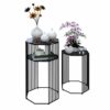 Side Table Round Metal End Table Sofa Table Modern Side Table Flower Stand Lamp Table Bedside Tables for Living Room Entryway Corner table9871 Co