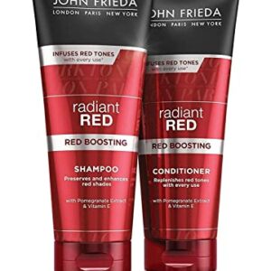 John Frieda Radiant Red New Shampoo  Conditioner 250Ml Each