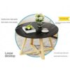 EYHLKM Nordic Living Room Countertop Marble Design Coffee TableSmall Apartment Creative Round Small Table