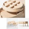 JIAQUANSHOP Coffee Table Home Solid Wood Coffee Table Sofa Table Accent Table Sets Simple and Multifunctional Tray Table End Table for Living Roo