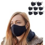 Manchester Property Services Cotton Face Mask Cover 8 Pack Unisex Fashion Face Covering Comfortable and Breathable Protection. Reusable and Washa