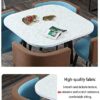 VOMKR Business Dining Table Set SpaceSaving Furniture Dining Table and Chairs Set of 4 Chairs Small Rectangular Wood Table Modern Home Kitchen Li