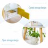 PAKUESQO Sofa Side Tables Double Open Desn Small Coffee Table Coffee Tables Solid Wood Legs Movable Minimalist Mini Table Living Room Sofa Side C