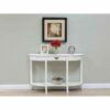White Console Sofa Table Drawer Display Shelf Living Room Furniture Entry Way