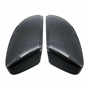 HLY Trading Car Wing Mirror Covers Pair Black Side Door Rearview Mirror Covers For VW For Passat For Scirocco For Beetle CC Eos 3C8857537 3C88575