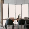JVVMNJLK 4 Panel Room Divider 6Ft Portable Office Divider Convenient Movable Folding Partition Privacy Screen for Bedroom Dining Room Study Beige