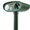 YurDoca Ultrasonic Cat Repellent, Solar Waterproof Pest Repeller Outdoor, Animal Repeller with Motion Sensor and Ultrasonic Flashing Lights, for