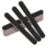 Stadux 12 PCs Professional Nail Files Double Sided Emery Boards 100180 Grit Fingernail Files for NaturalFalse Nails Nail Styling Set for Home and