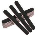 Stadux 12 PCs Professional Nail Files Double Sided Emery Boards 100180 Grit Fingernail Files for NaturalFalse Nails Nail Styling Set for Home and