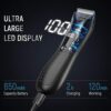 Body Trimmer for Men Electric Groin  Pubic Hair Trimmer with LED Display and Charge Dock Waterproof WetDry Body Groomer Replaceable Ceramic Blade