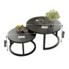 Round Coffee Table Coffee Table Nesting Coffee Table  Marble Accent Table Set of 2 Decorative Round End Tables Nightstands Coffee Side Tables for