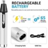 Ear Nose Hair Trimmer for MenProfessional USB Rechargeable Painless Mens Electric Nose Hair trimmer4 in 1 Lightweight Waterproof Ear and Nose Hai