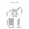 Heavy Duty Garden Furniture Sets Sun LoungerCamping Garden Chairs Folding Zero Gravity Deck Chair Recliner Reclining Waterproof Chaise Loungers M