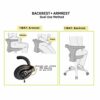 Nazalus Rolling Stool Task Chair Drafting Adjustable with Wheels and Backrest Heavy Duty for Office Kitchen Medical Dentist Shop Lab and Home(wit