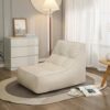 RIYIFER Bean Bag Chair with Supportive HighBack Design Lazy Sofa Chair Cover Without Filling Washable Cotton and Linen Bean Bag Cover for Schools