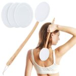 MAQUITA Back Cream Applicator 2 in 1 Body Brush Long Range Handle with 3 Pads Back Brush Convenient for SelfApplication Portable Travel Back Scru