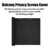 WMLBK Balcony Privacy Protective Screens, 0.9x5M Wide Privacy Netting Garden Screening Covers with UV Protection for Small Swimming Pools Gardens