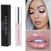 2PCS Diamond Liquid Glitter Shimmer Lipsticks Glossier Lip Gloss Lipstick Nude lip gloss metallic Light lipgloss shimmer Nonstick Cup Metallic Li