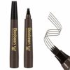 Boobeen Waterproof Eyebrow Tattoo Pen  Microblading Eyebrow Pencil with a MicroFork Tip Applicator  Creates Natural Looking Brows Effortless