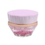 High density soft magic foundation brush multifunctional makeup brush for a wide range of foundations with portable storage case Purple