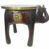 Indian Handmade Beautiful Wooden Elephant Shape Decorative Table Footstool Wooden Elephant Table for Home Decor Room Decor and Gift