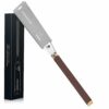 Japanese Hand Saw 10.4 Inch, Double Edge Progressive 7-10/17 TPI Flush Cut Saw, Detachable & Flexible SK5 Blade Wood Saw for Hardwood & Softwood