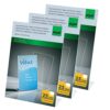 SIGEL TA210 Sign Holder, Slanted, For A4, Single-Sided Presentation, Uv Resistant Acrylic, Transparent, 3 Pcs.
