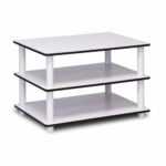 FURINNO 3Tier No Tools Coffee Table Wood WhiteWhite One Size