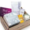 Hand Made Relaxation Pampering Wellbeing Gift Set  4 Relaxation Bath Melts Dead Sea Bath Salts  LavenderPatchouli Soy Wax Glass Candle  Wild Hone