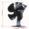 Wood Stove Fan Log Burner Fan Woodburner Fireplace Fan Fire Fan for Wood Burning Stove Top Heat Powered Eco Friendly