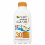 Garnier Ambre Solaire Kids Sand Resistant Sun Protection Lotion SPF30 200ml Sunscreen Against UVA  UVB Sand Repelling Action Moisturising  Water