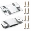 SONGTIY 4PCS Sectional Couch Connectors Furniture Connector, Premium Metal Sofa Interlocking Sofa Connector Bracket with Screws, Suitable for Lov