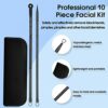 Blackhead Remover Tool Kit 10 Pieces Blackhead Remover Pimple Popping Tool Kit with Black Bag Comedone Extractor Tools for Acne Blackhead Whitehe